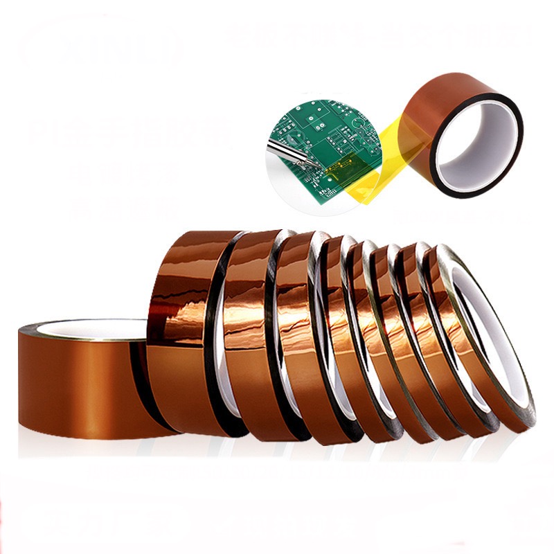 Best Selling|Gold Finger Electronics Polyimide Tape Kapton|Amber Gold|PCB Gold Finger Protection|0.05mm Thickness|Support OEM Customization|https://www.lvmeikapton.com/